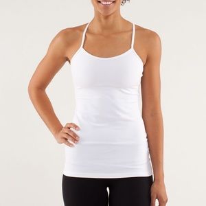 Lululemon Power Y Thin Racerback Tank Top White